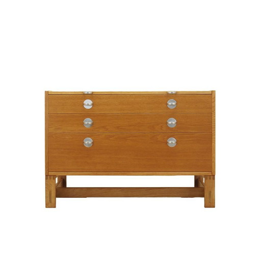 Dänische furnierte Kommode mit ausziehbarer Platte 1970er Jahre