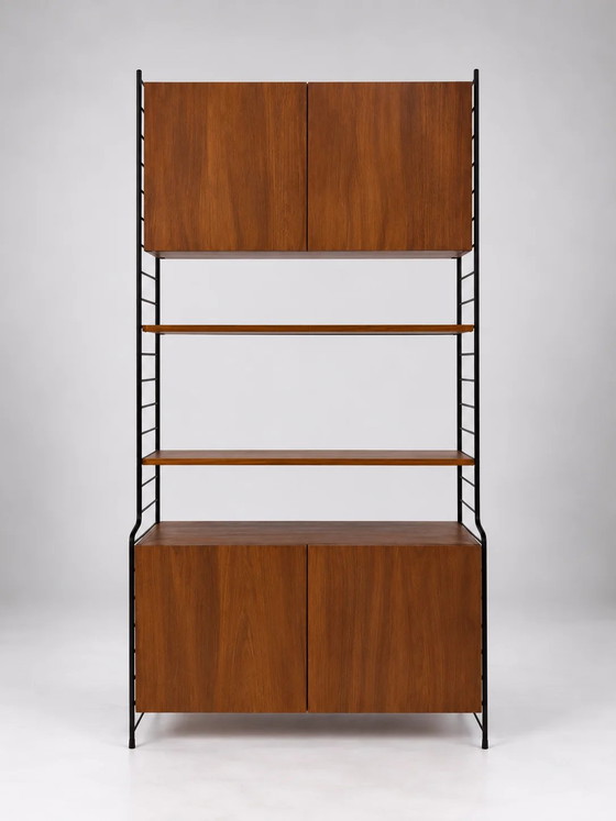 Armadio a muro in teak WHB vintage – Armadi a muro, Metallo, Mid Century Modern (photo 5 of 9)