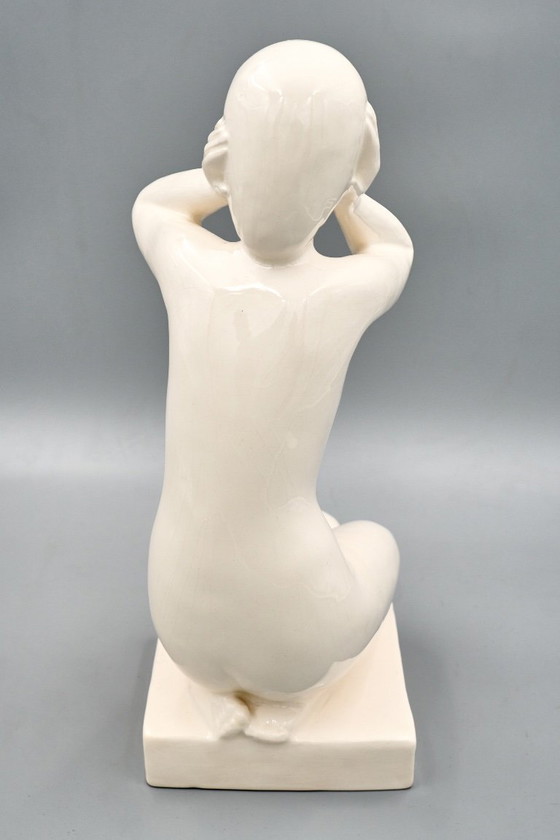 Figure Féminine en Céramique, Tchécoslovaquie des années 1960 – Sculptures, Ceramic (photo 6 of 16)