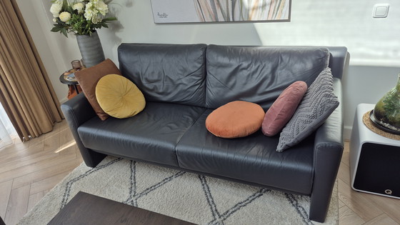 Image 1 of Montel leather sofa set 2 + 2.5 seater. Adjustable seat