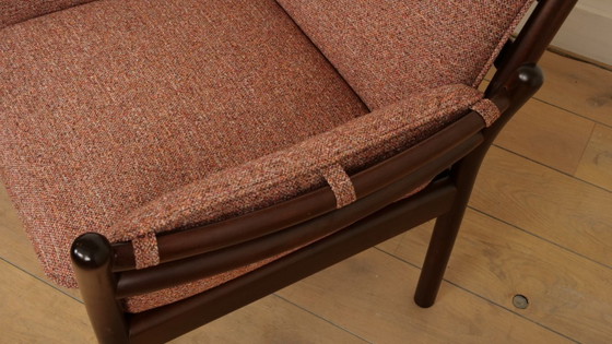Image 1 of Set of 2 vintage armchairs | Illum Wikkelsø for Silkeborg | Model Genius | Mahogany