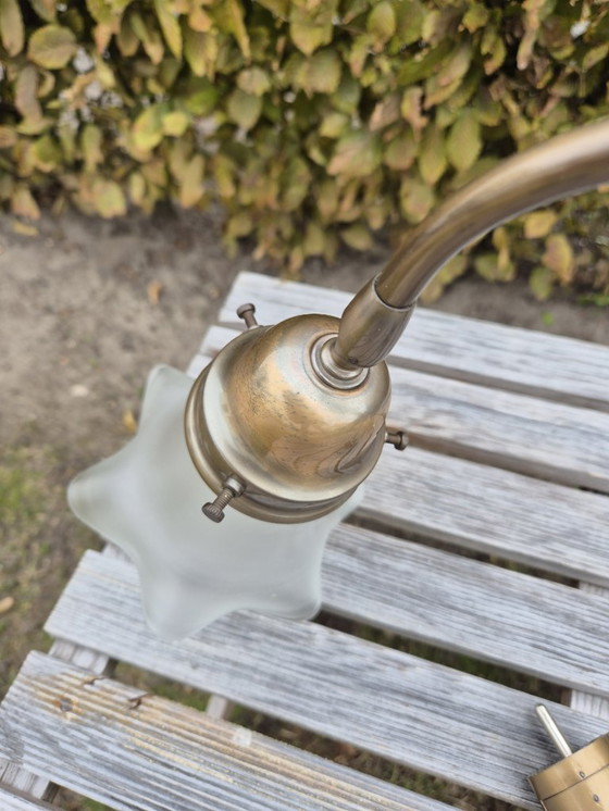 Image 1 of Vintage - Wandlamp - Booglamp - Herda - Kelkglas