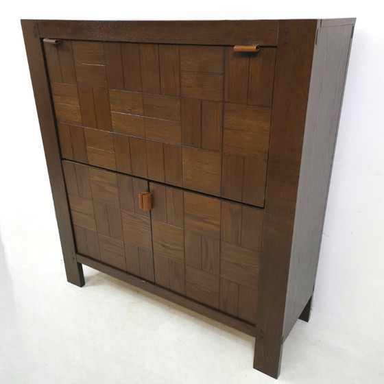 Image 1 of Brutalist cabinet / bar cabinet Frans Defour 70's design