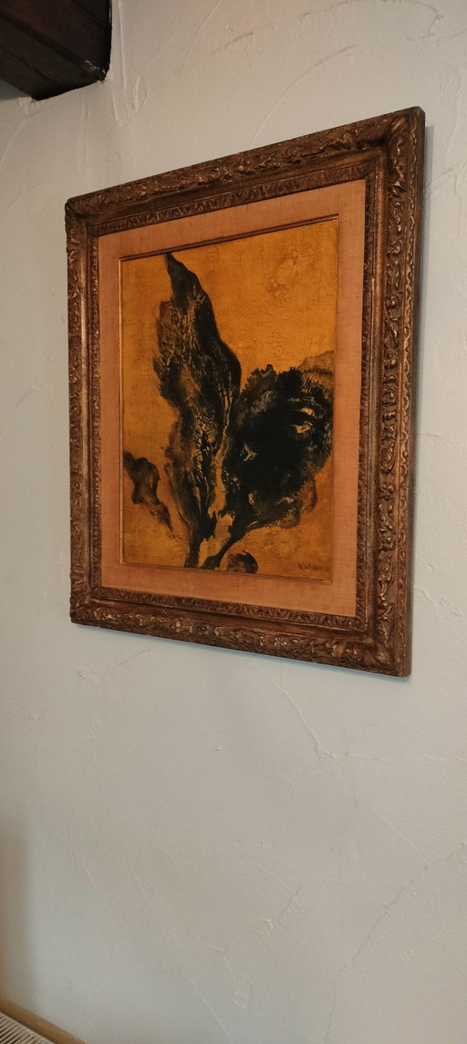 Autumn leaf painting