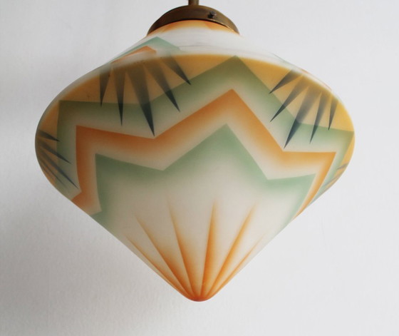 Image 1 of Rara lampada da soffitto Art Deco del 1930