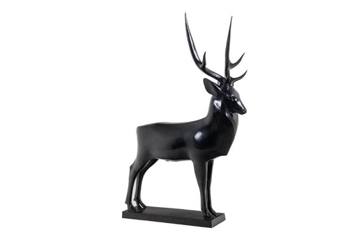 François Pompon. Stag, life-size bronze sculpture. Print 2006