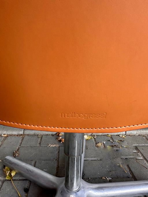 4x Matteo Grassi bureaustoelen design