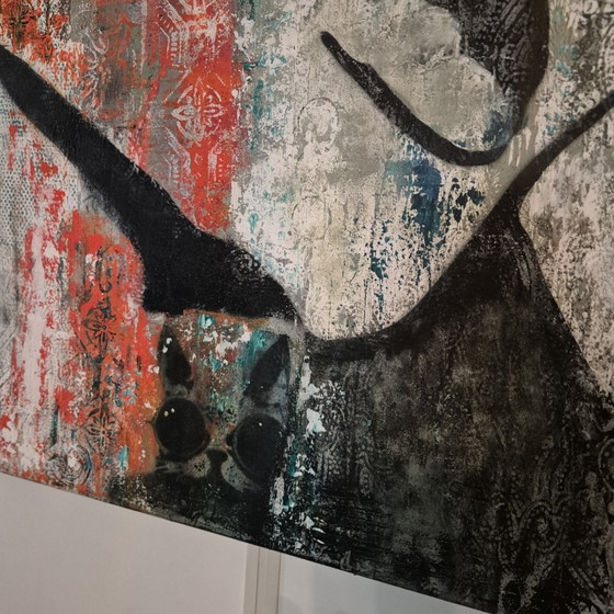Image 1 of Toile technique mixte 100x100cm