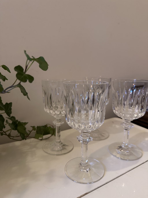 Set di 4 bicchieri da vino anni '70