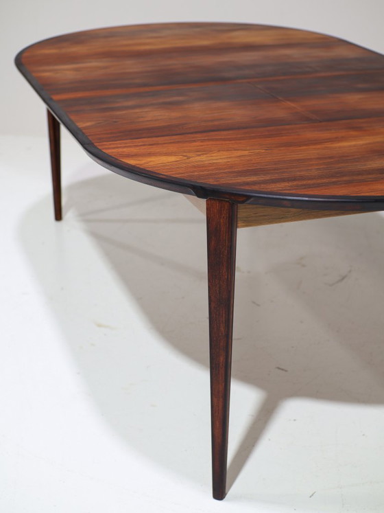 Image 1 of Henry Rosengren Hansen round extendable dining table rosewood