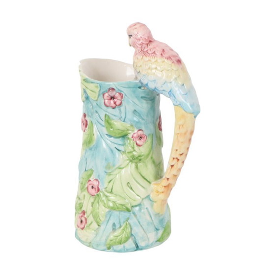 Image 1 of Vintage Parrot Carafe Vase