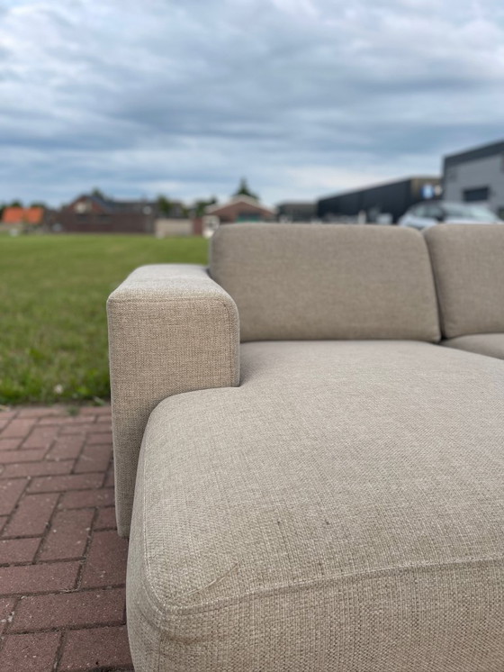 Image 1 of Montel Sofá de tela en U con amplios asientos