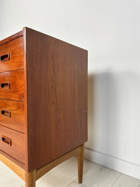Image 1 of Vintage Deens Design Teakhouten ladekast van Arne Hovmand-Olsen voor Mogens Kold, jaren 60