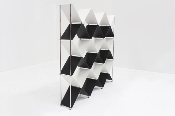 Image 1 of Libreria divisoria vintage italiana cromata