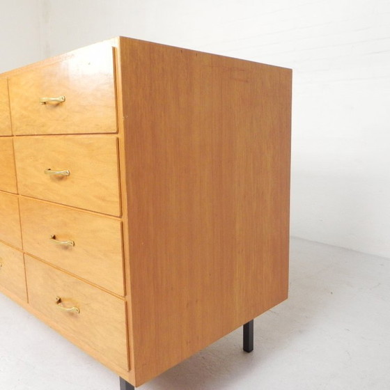 Image 1 of Mostrador/vitrina de exhibición de Ladenbau Brixius, 150 cm de largo, década de 1950.