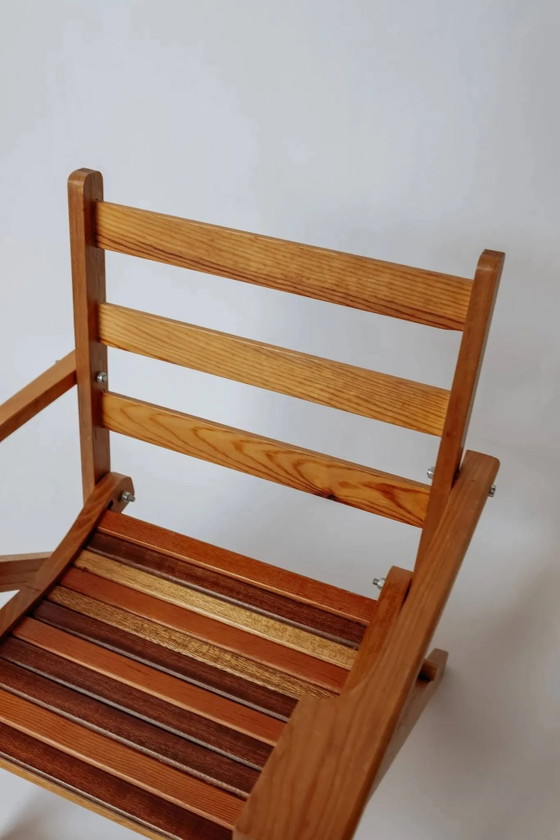 Chaise pliante vintage en teck pour enfants – Chaises pliantes (photo 5 of 8)