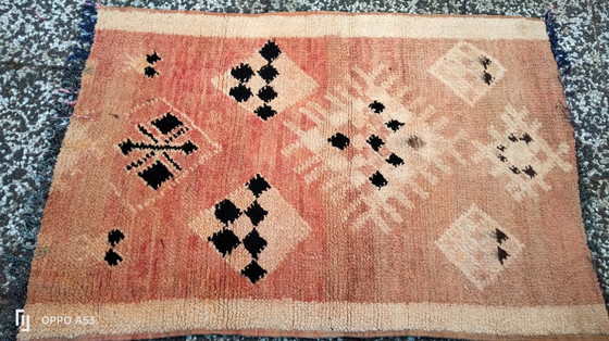 Image 1 of Handgeknoopt Berber kleed wol 133x90cm