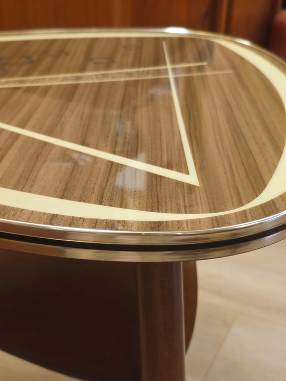 Image 1 of Tavolino da caffè vintage in formica e ottone