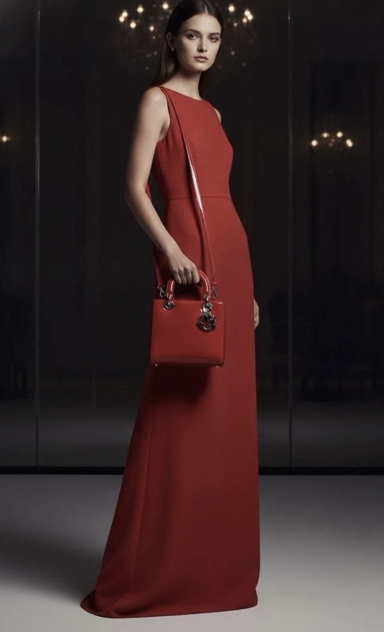 Lady Dior Mediana roja de charol – Christian Dior, Bolsos de mano, Cuero (photo 15 of 15)