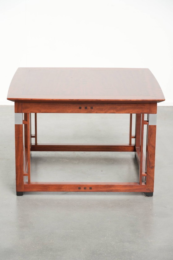 Image 1 of Schöner quadratischer Beistelltisch/Couchtisch im Art-Deco-Design von Schuitema aus der Decoforma-Serie