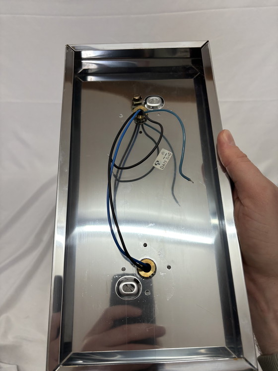 Image 1 of Vintage Peill & Putzler "Ice Glass" wandlamp jaren '70