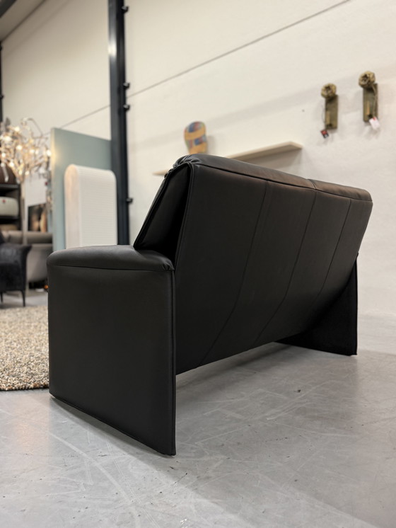 Image 1 of Juego de sofás Leolux Bora Beta Piel negra Sofá de 2,5 y 2 plazas