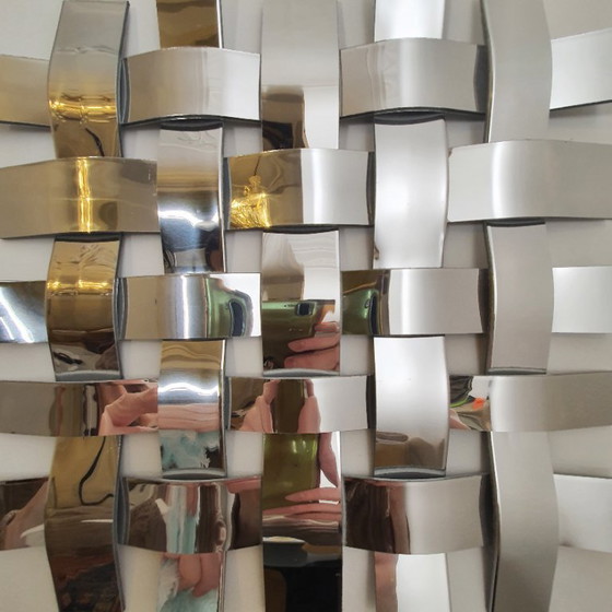 Image 1 of Miroir en aluminium tissé