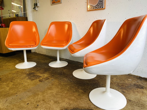 4x Vintage Space Age Lounge Chair 1970