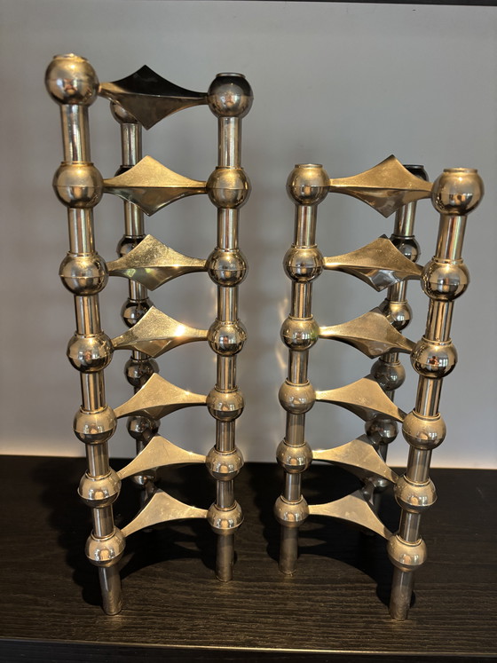 Image 1 of 13 Originele Stoff Nagel S22 Kandelaars Zilver