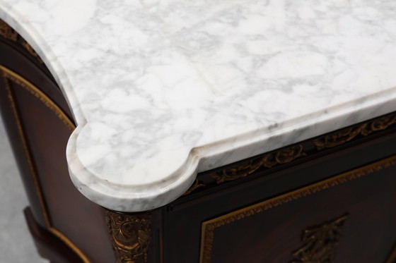 Image 1 of Hoogwaardige 20e-eeuwse mahonie buffetkast in Lodewijk XVI-stijl, E.P. Ehalt, Frankrijk