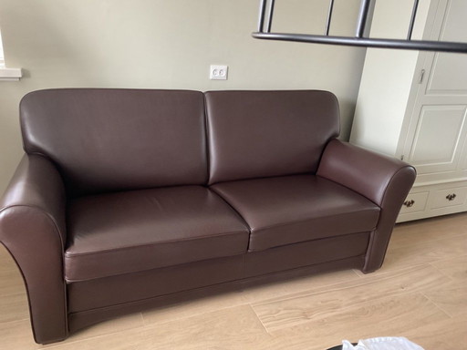 Bankstel 2,5 Zits bank en 2 fauteuils leer 