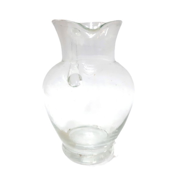 Image 1 of pichet vintage en verre transparent