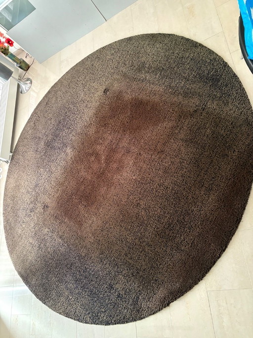 Tapis rond en laine de Carpet Sign