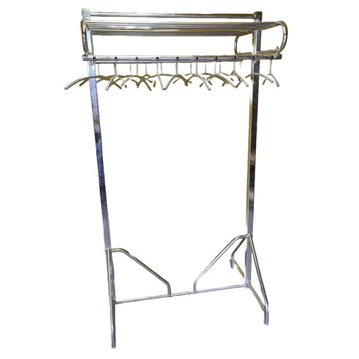 Vintage Chrome Coat Rack From Oostwoud 1970s