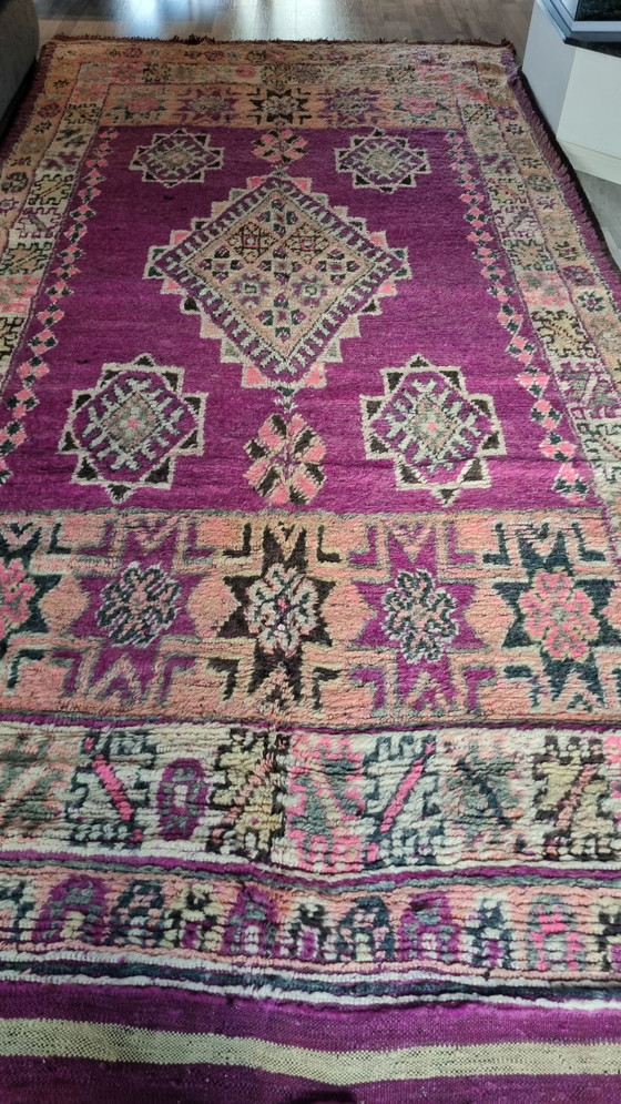 Image 1 of Tapis berbère vintage fait à la main au Maroc 200×404 Cm