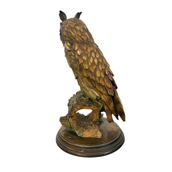 Sculture di gufo vintage di J. Juarez, Legno, Altro, Marrone (foto 5 di 6)