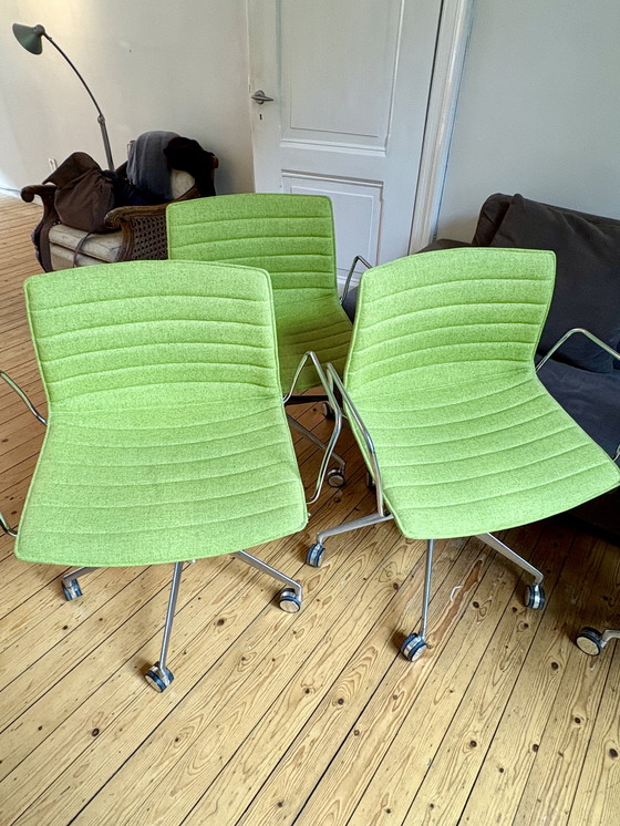 Image 1 of 6 Arper office/dining room chairs