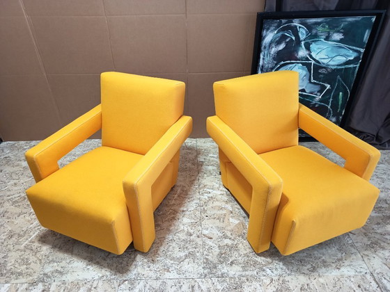 Image 1 of CASSINA 2x Poltrona 637 Utrecht 2024 (NUOVO, mai usato) in lana gialla KVDRAT € 6.600