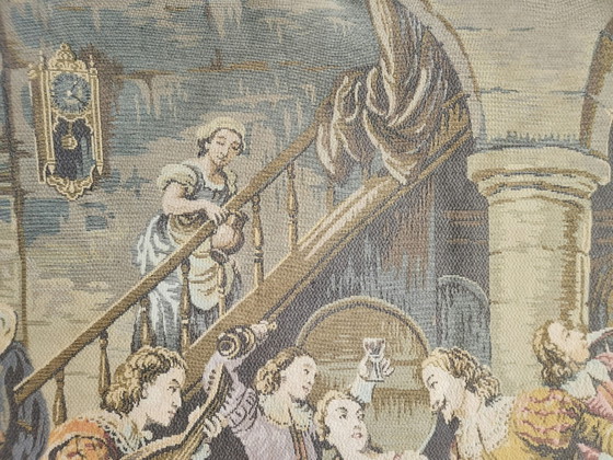 Französischer Gobelin Wandteppich "Jolly Men" Tavern/ Pub Scene "D'apres Rembrandt" Motiv Von Rembrandt In (photo 12 of 30)