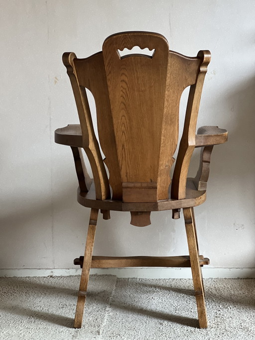 Sedia vintage/moderna di metà secolo J. Neuray – fauteuils, Wood (photo 2 of 6)