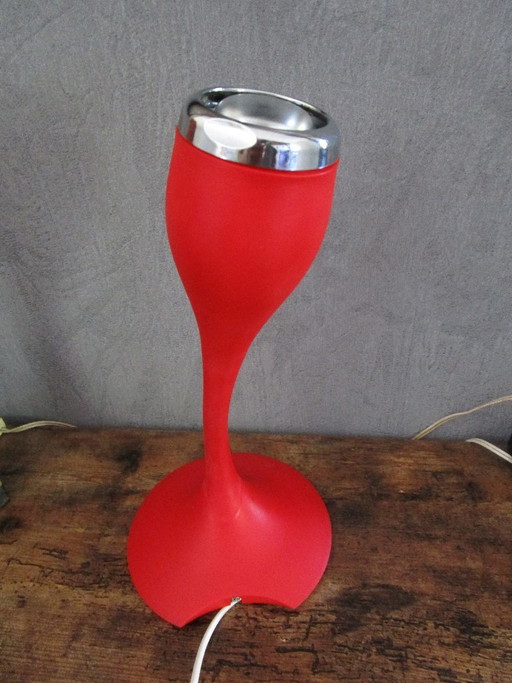 Vintage IKEA Flamma, Carl Ojerstam 90's – tafellampen, Plastic, Chrome (photo 2 of 8)