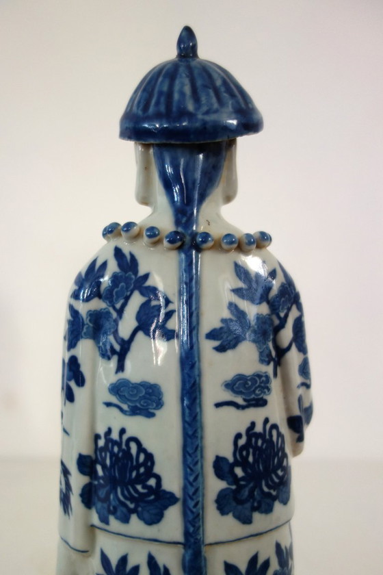 Image 1 of 3 emperor figurines, China, early 20th century