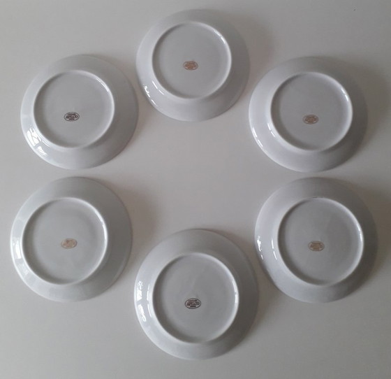 Image 1 of Apilco France porselein 6 kop en schotels