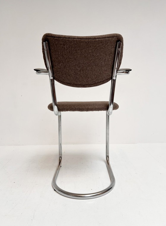 Image 1 of Juego de 4 sillas De Wit con estructura tubular retapizadas, años 60