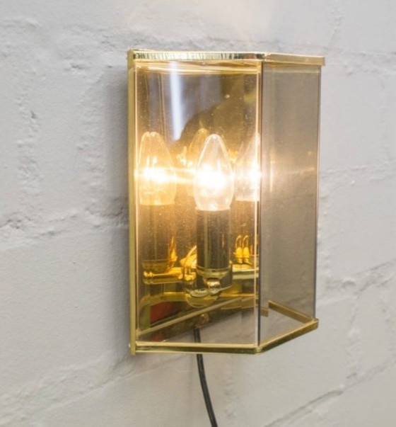 Image 1 of Lampe murale Holtkötter style Hollywood Regency vintage, Allemagne, années 1970