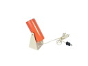 Brilliant Leuchten - Space Age lighting - orange - white - wall spotlight - 3rd quarter 20th century