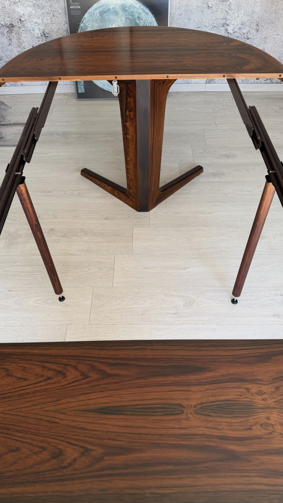 Danish Rio rosewood dining table – Up to 314 cm – Mid-Century – Bernh. Pedersen & Søn (photo 13 of 15)