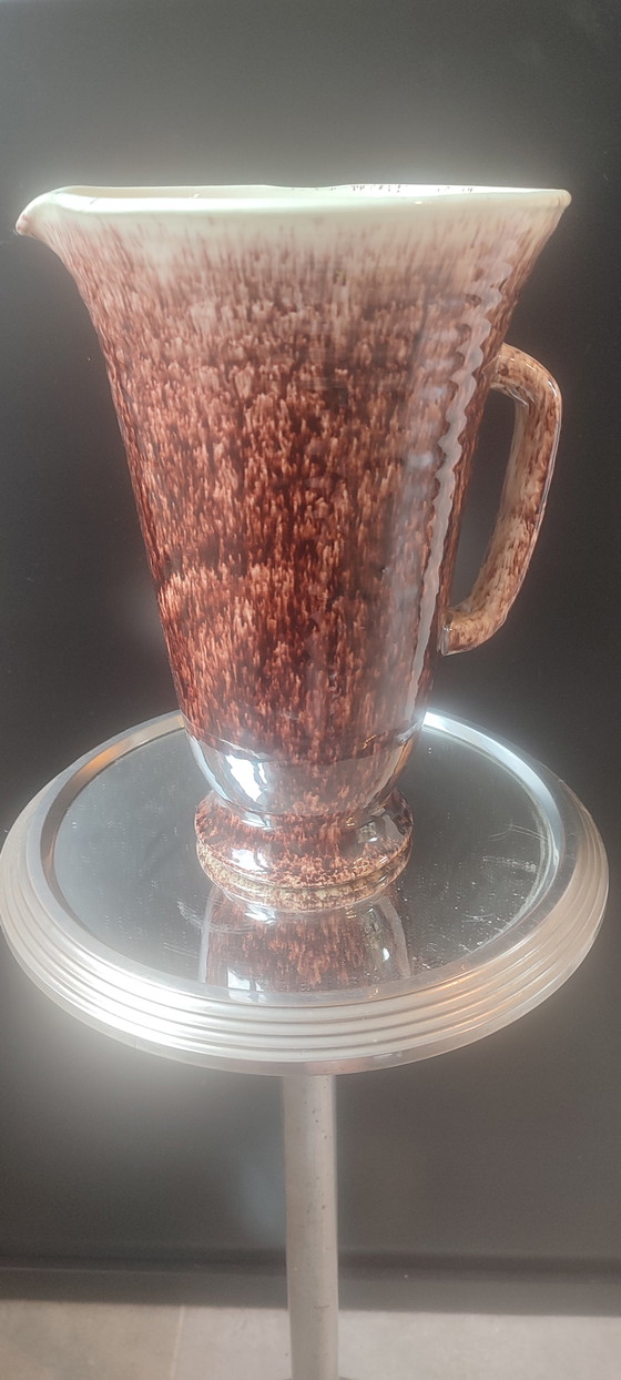 Large conical ceramic vase-pitcher from Accolay (photo 14 of 15)