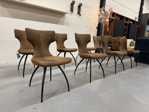 4 Leolux Callas Sillas de comedor Danza
