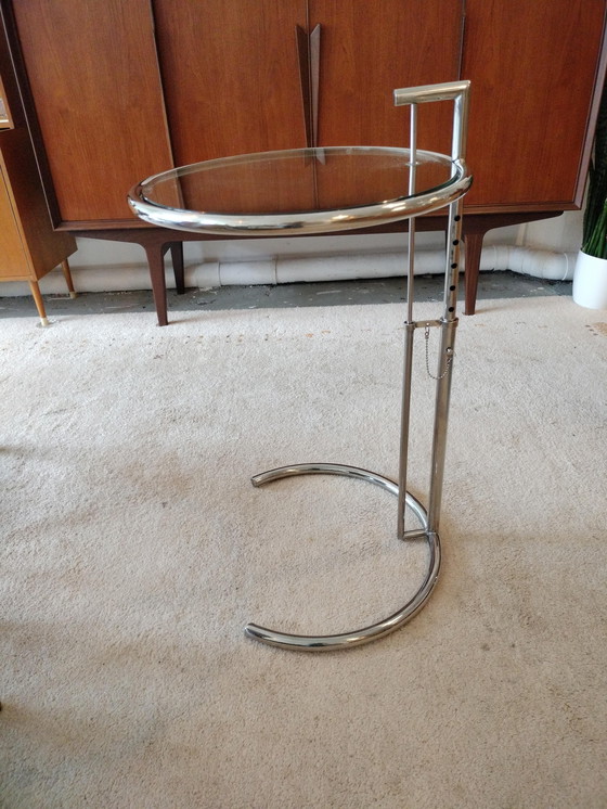 Image 1 of Table d'appoint chromée Eileen Gray style Classicon